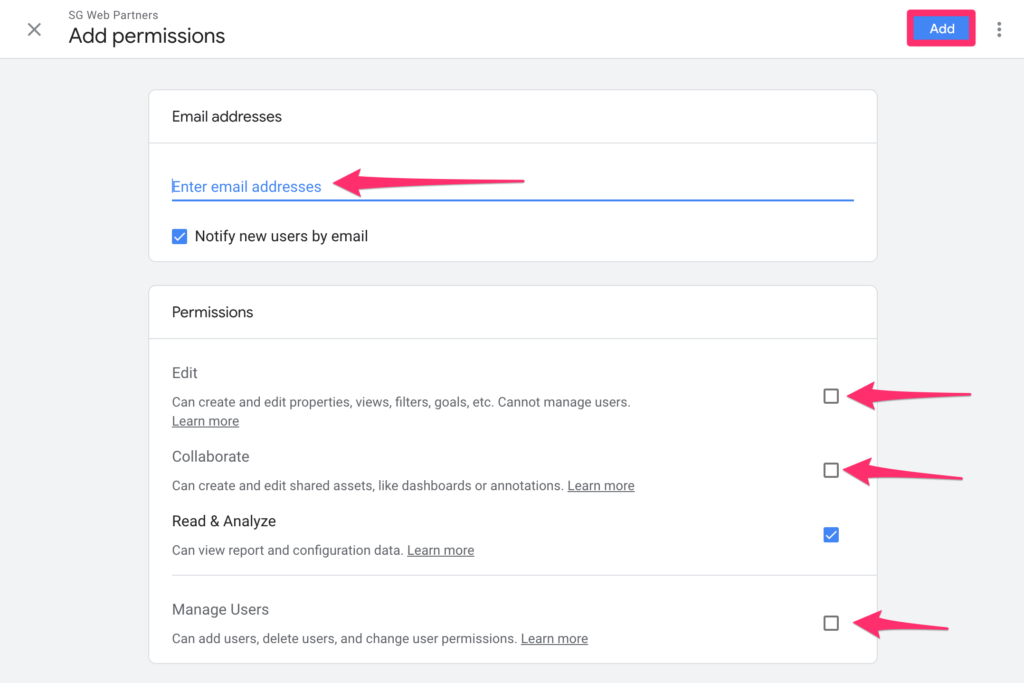 woocommerce-google-analytics-add-new-user-permissions